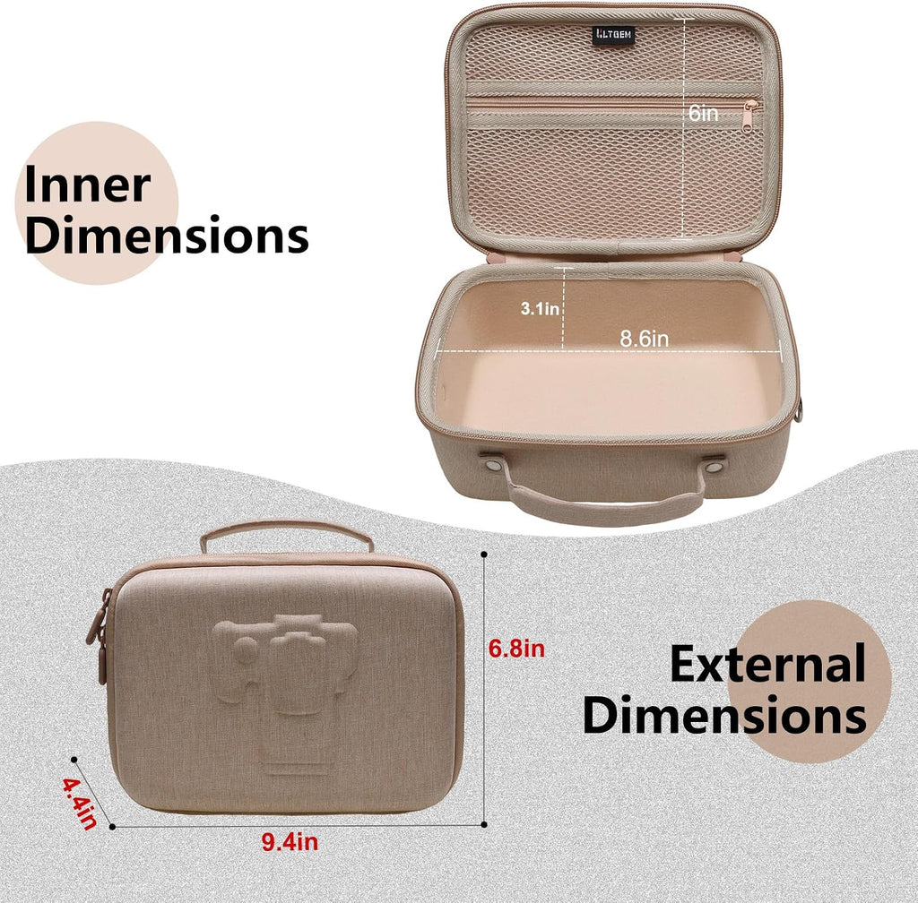 Small Camera Case Bag for Canon EOS Rebel T7/R50//R100 DSLR Camera Beige
