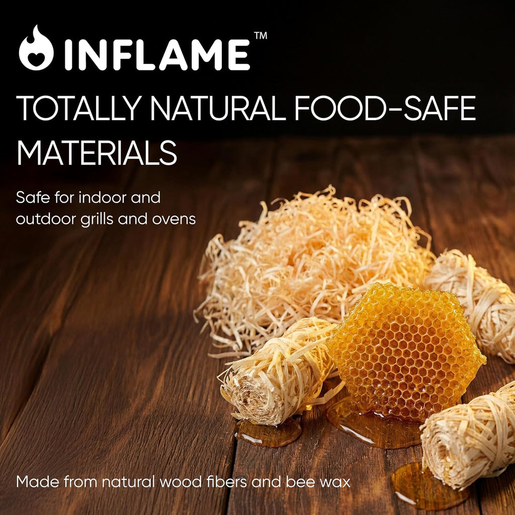 Inflame Fire Starters 800 pcs - Fire Starters for Campfires, Charcoal, BBQ