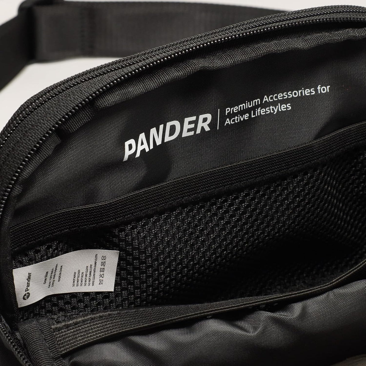 Pander Nylon Fanny Pack Belt Bag for Women with 5 Zipper Pockets
