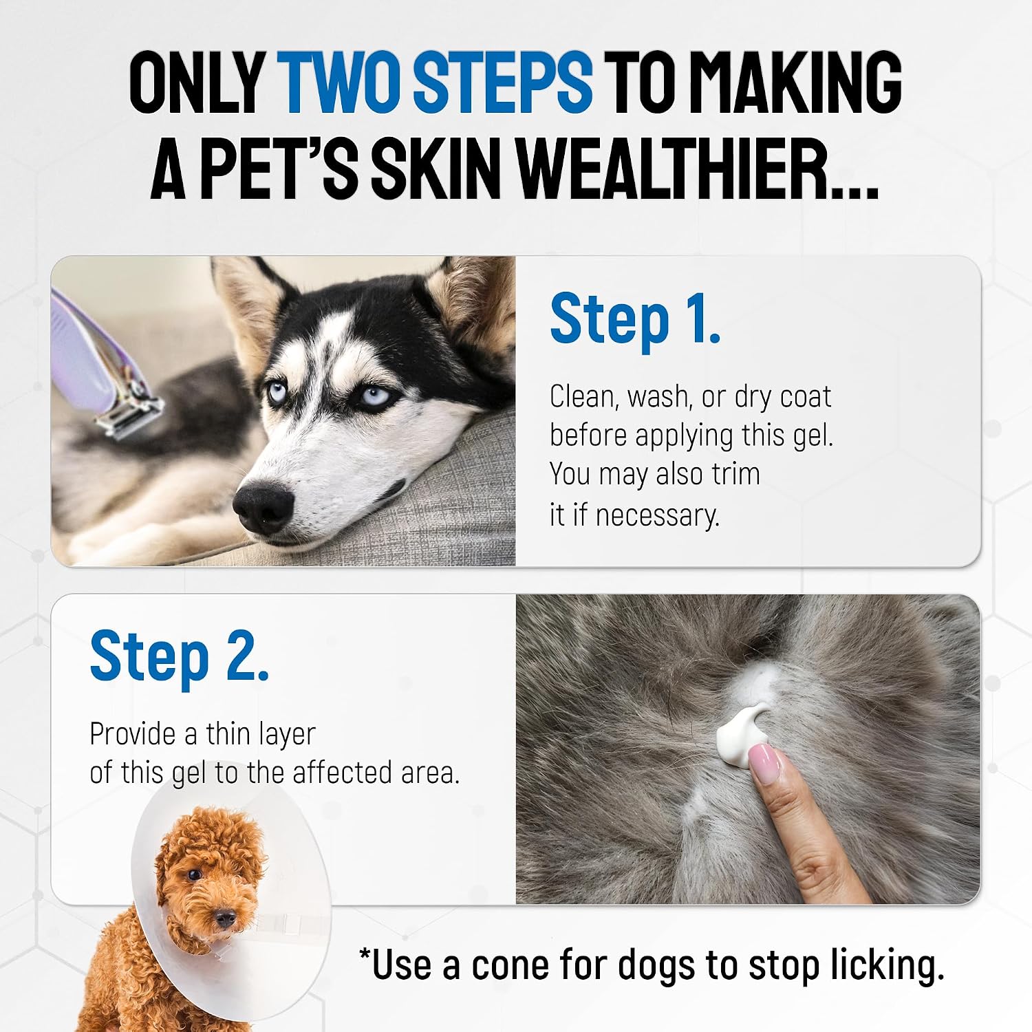 SILVER GRADE Wound Gel Tube for Pets – Dog Wound Care with Silver & Aloe – Cat & Dog Hot Spot, Scratches, Cuts, Bites Care – Help with Abrasions & Sores in Horses – Safe Breeds – 2 Oz