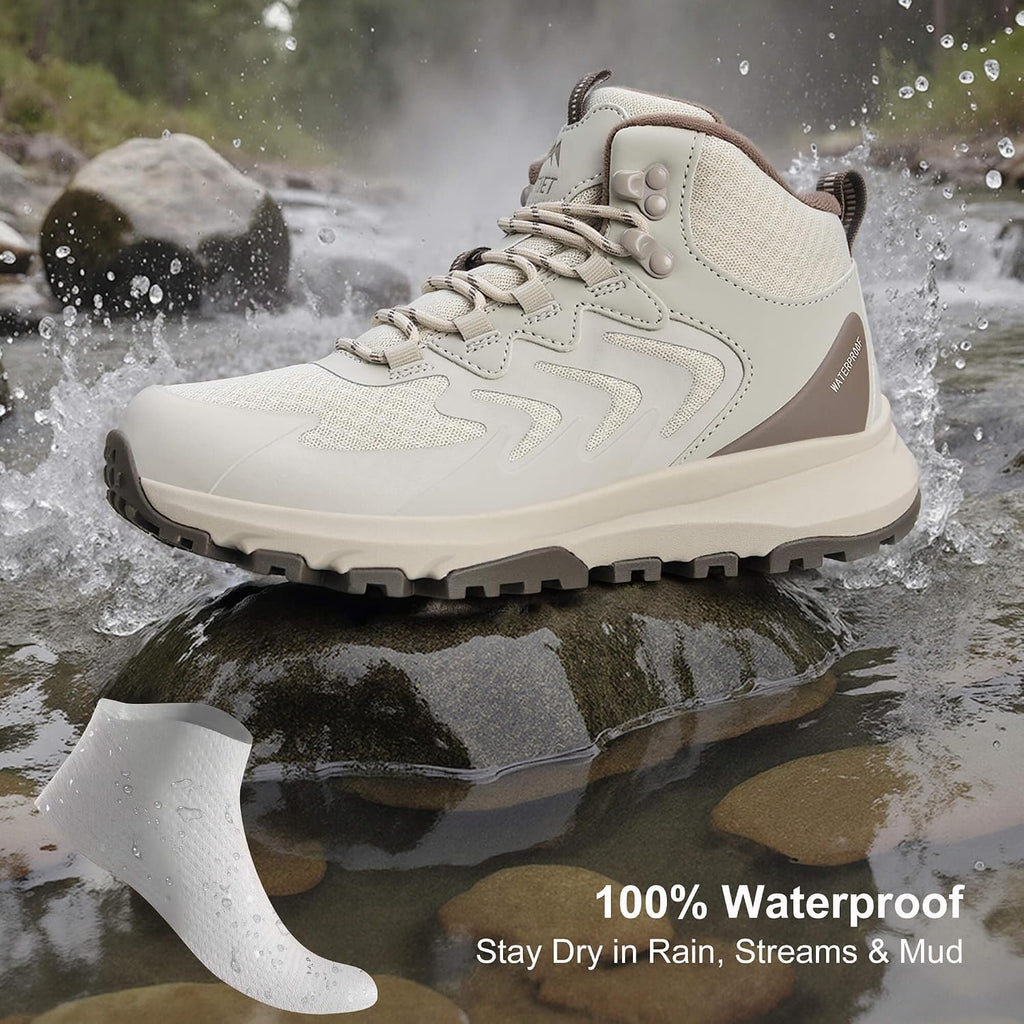 Women's Lightweight Waterproof Hiking Boots Mid Ankle