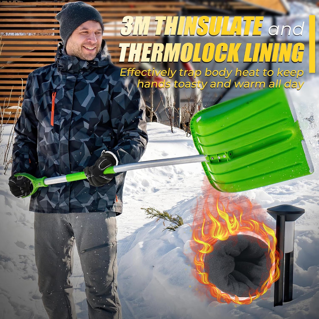HANDLANDY Winter Work Gloves, 3M Thinsulate Waterproof Insulated Glove for Men Women
