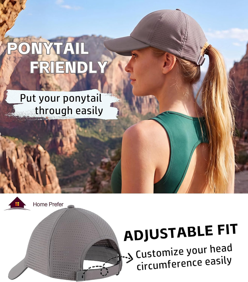 Home Prefer Reflective Water Repellent Quick Dry Airy UPF50+ Sun Hat for Men Women Outdoor Sports Baseball Caps Unisex