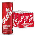GURU Organic Energy Drink, Original, Natural Caffeine, 12 Fl Oz, 12 Pack