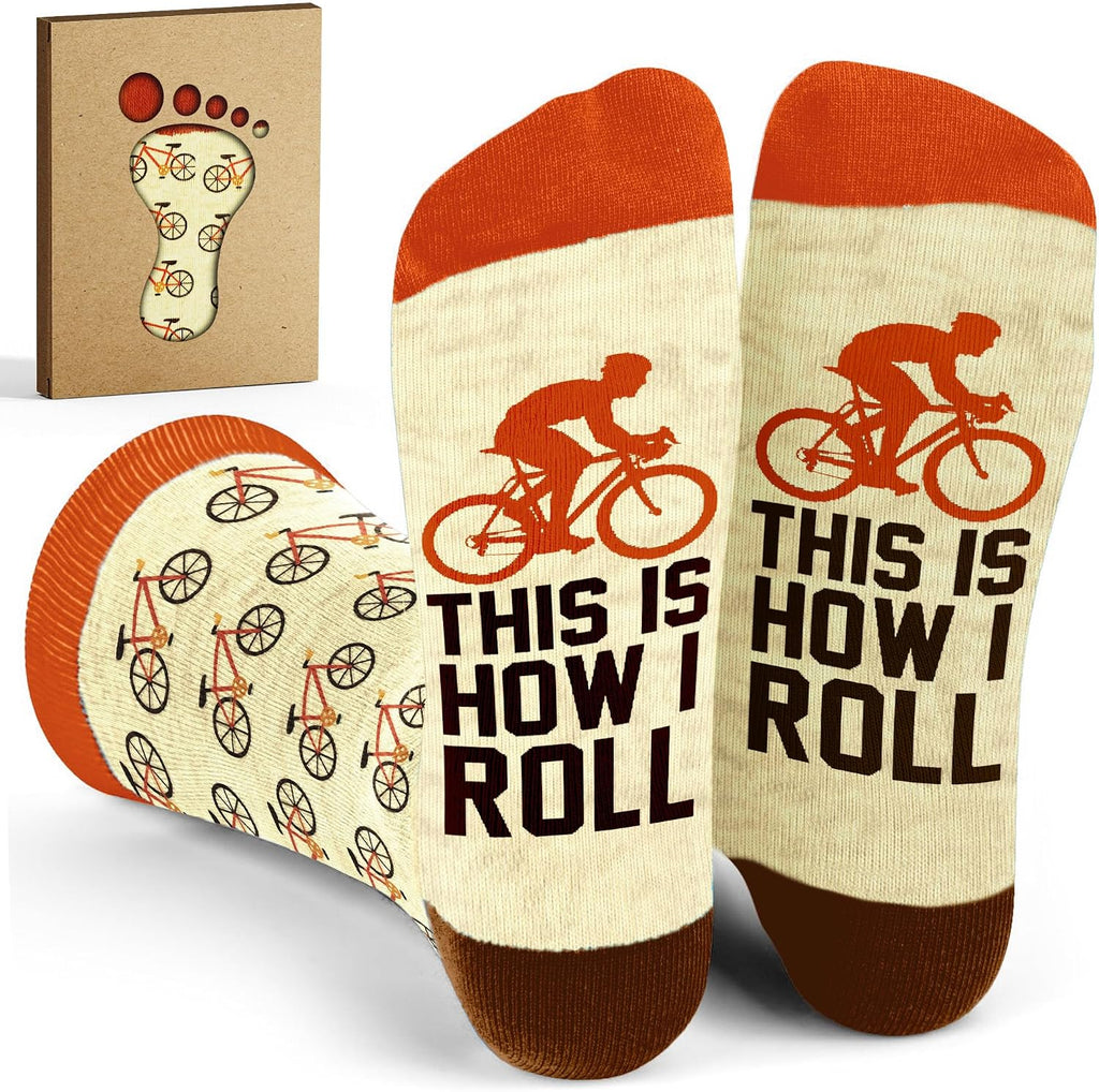 Mountain Bike Accessories - Gifts for Cyclists, Best Cycling Socks for Men, Funny Biker Gifts for Men Who Love Riding