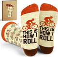 Mountain Bike Accessories - Gifts for Cyclists, Best Cycling Socks for Men, Funny Biker Gifts for Men Who Love Riding