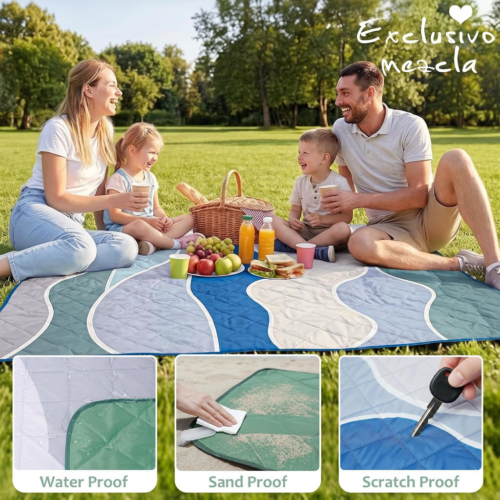 Exclusivo Mezcla Extra Large Waterproof Foldable Picnic Blanket
