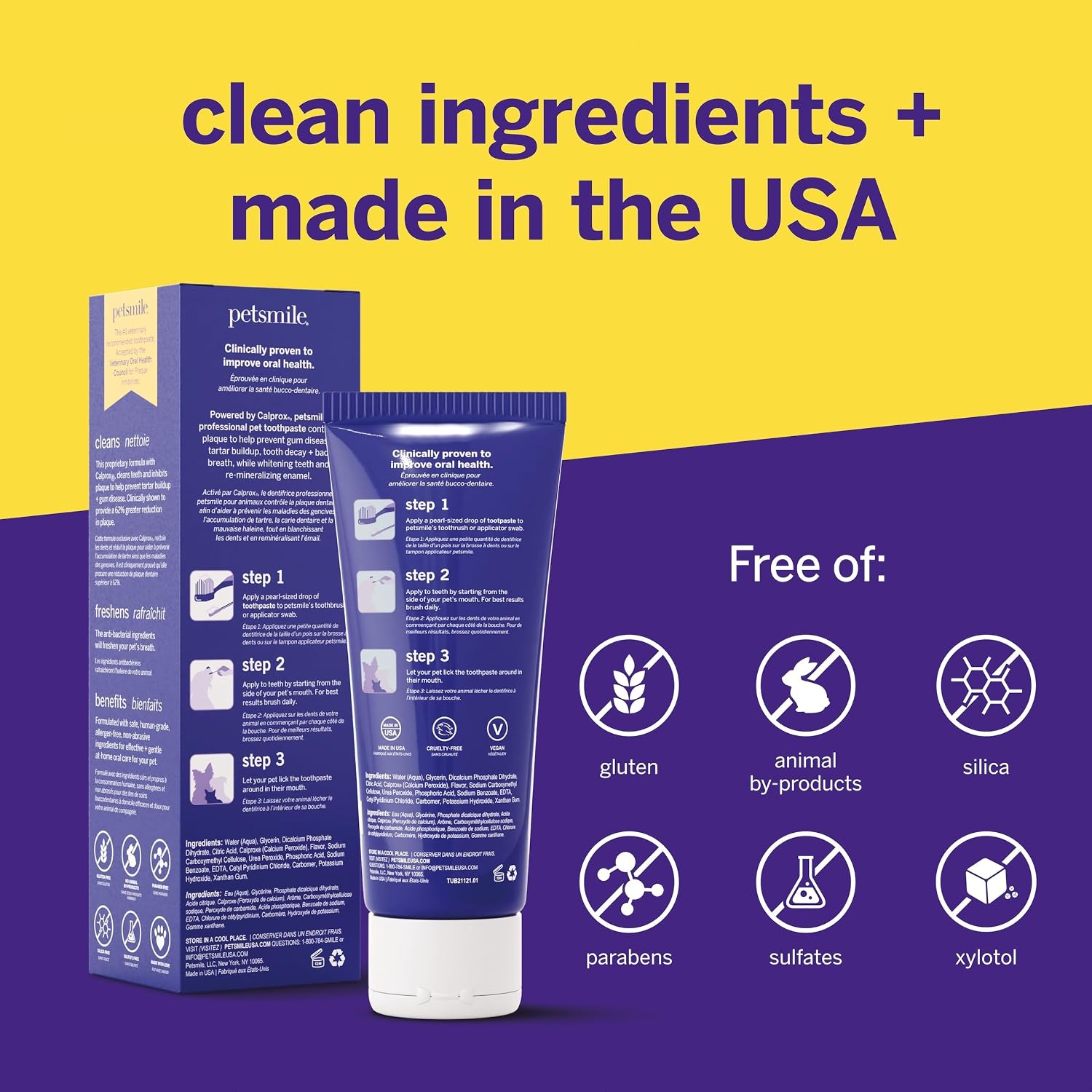 Petsmile VOHC Accepted Pet Toothpaste, London Broil 2.5 Oz, Cats + Dogs