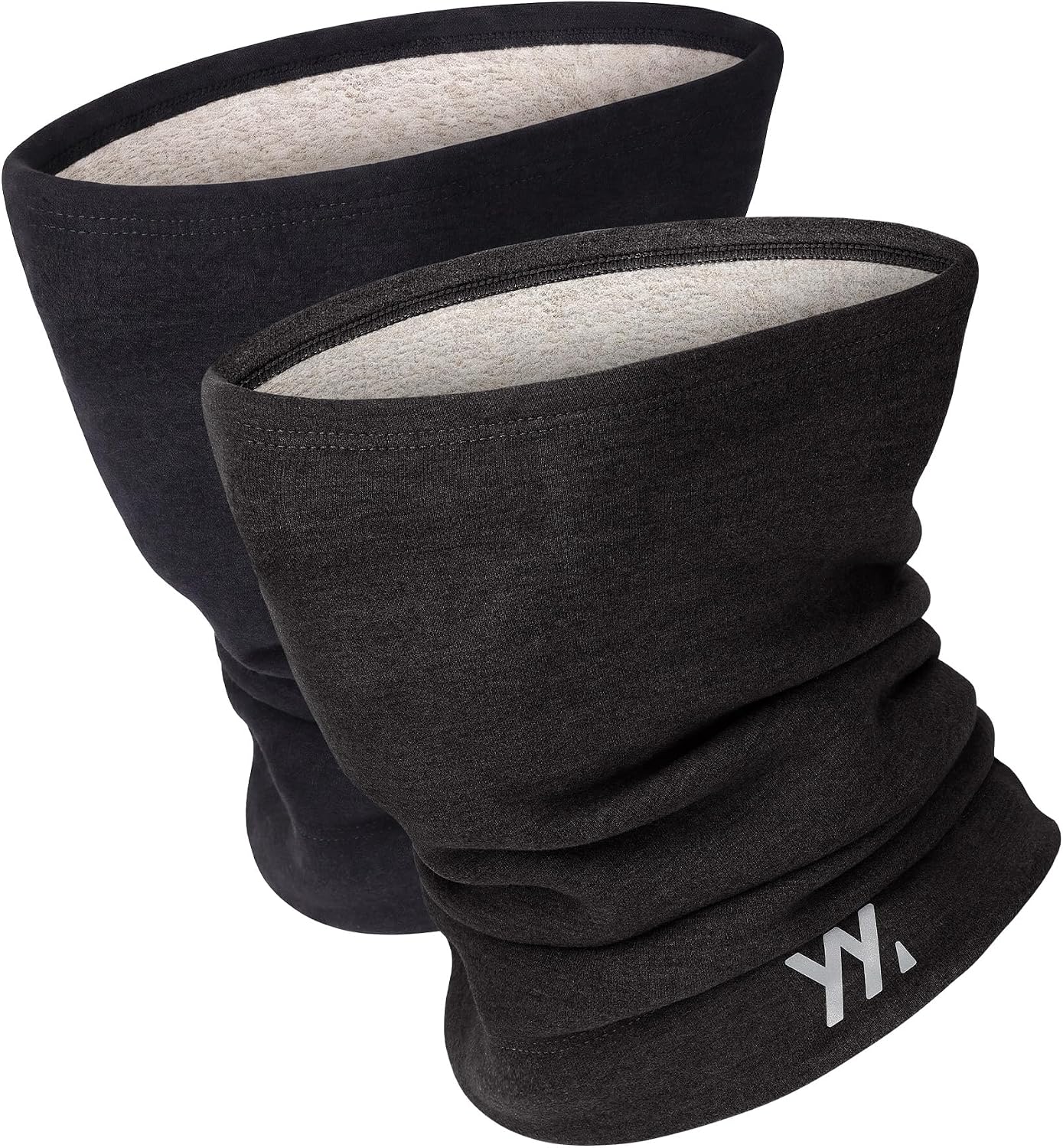 YANIKY Winter Neck Warmer, Wool Neck Gaiter Fleece Scarf, Windproof Face Cover Mask for Men Women