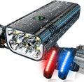 2026 Upgrade 6800Lumen Bike Light for Night Riding,6 LED,5+5 Modes