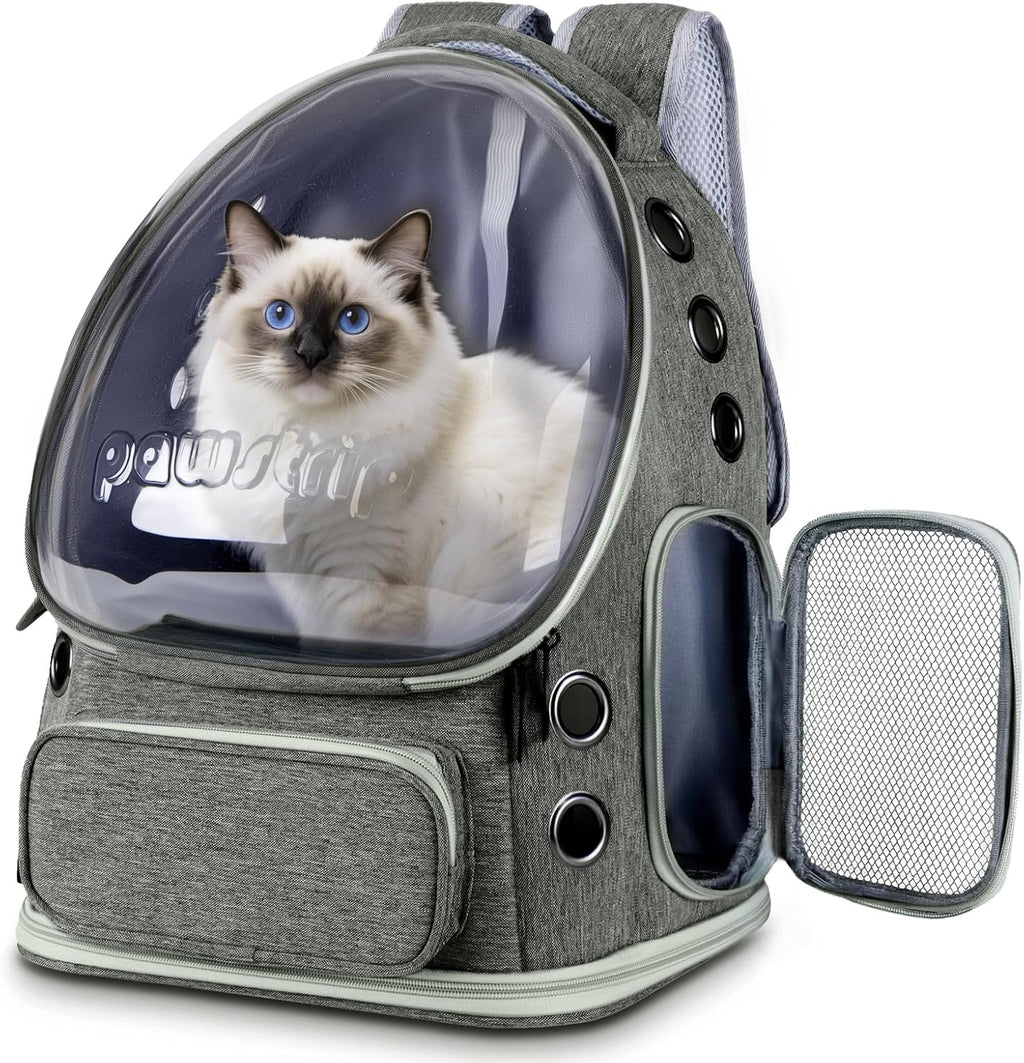 Cat Backpack Carrier Clear Bubble Window for Cats & Small Dogs up to 15 lb