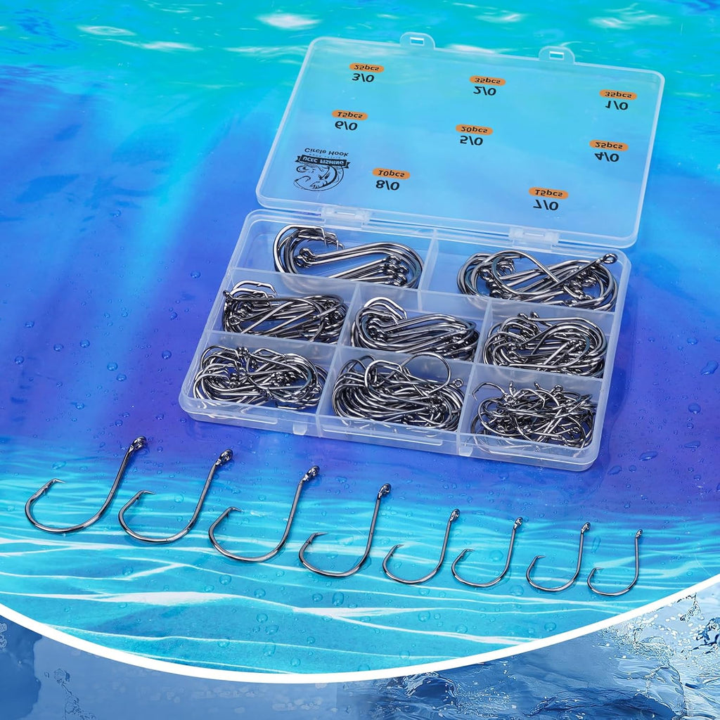 UCEC Circle Hooks Saltwater Fishing Hooks for Catfish Octopus Fish Hook