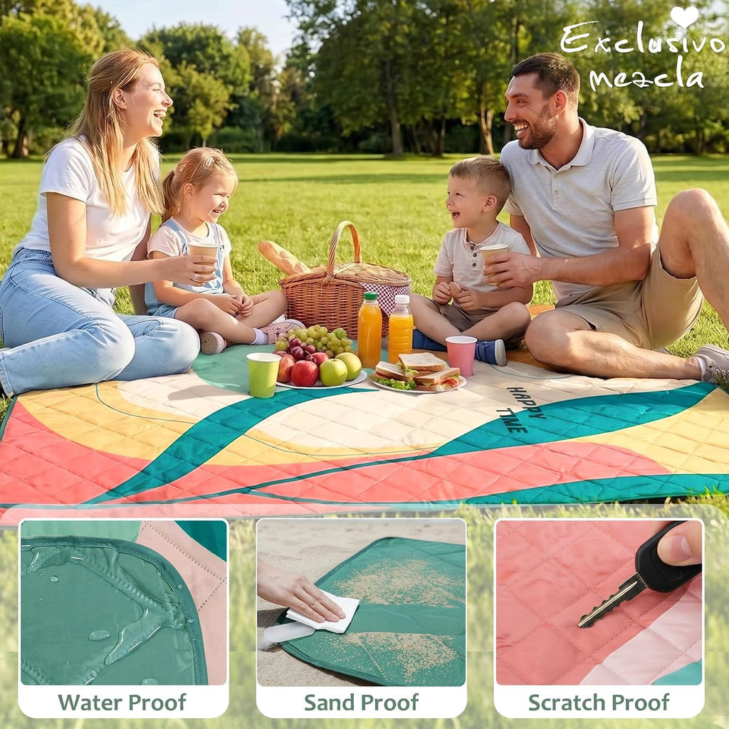 Exclusivo Mezcla Extra Large Waterproof Foldable Picnic Blanket