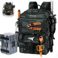 KastKing BaitSpace Fishing Tackle Backpack with Removable Bait Binder,2 Rod Holders Storage Fishing Gear and Equipment