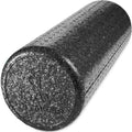 Day 1 Fitness High Density Muscle Foam Rollers - Sports Massage Rollers for Stretching, Physical Therapy, Deep Tissue, Myofascial Release - Ideal for Exercise and Pain Relief - Solid Black, 12"