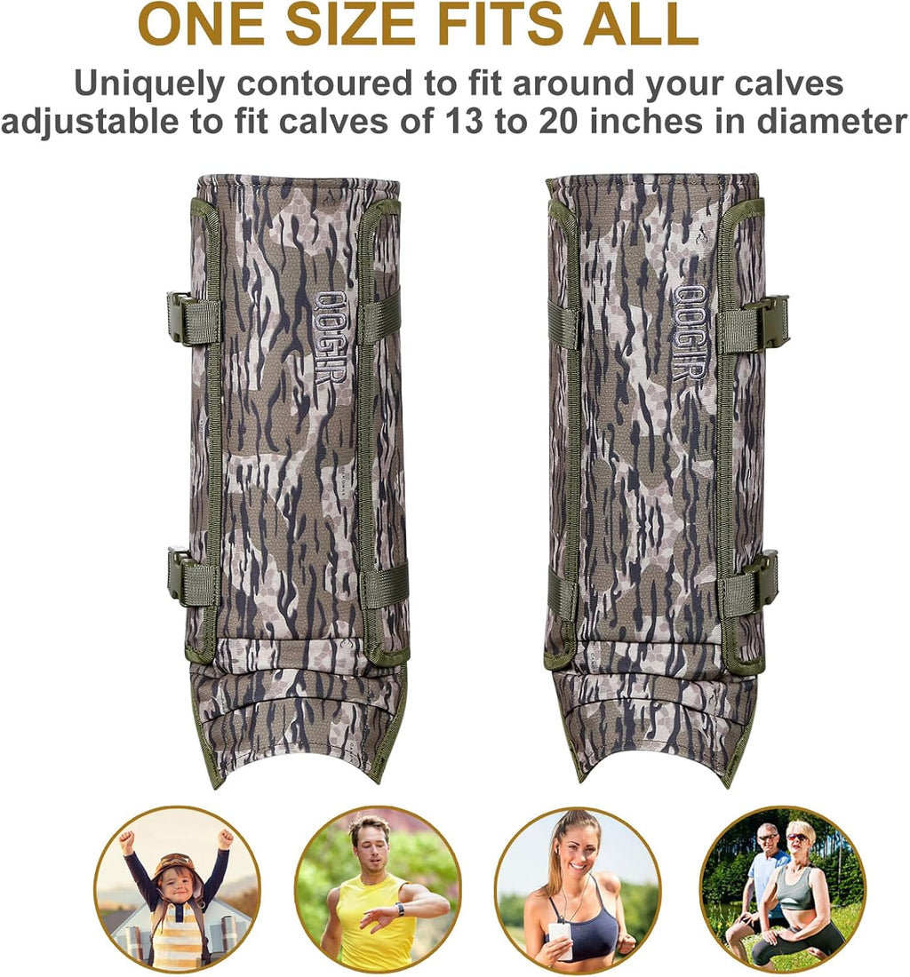 UIIHUNT Snake Gaiters, Waterproof Snake Chaps Snake Gaiter for Men Women, Adjustable Snake Bite Protection Snake Guards