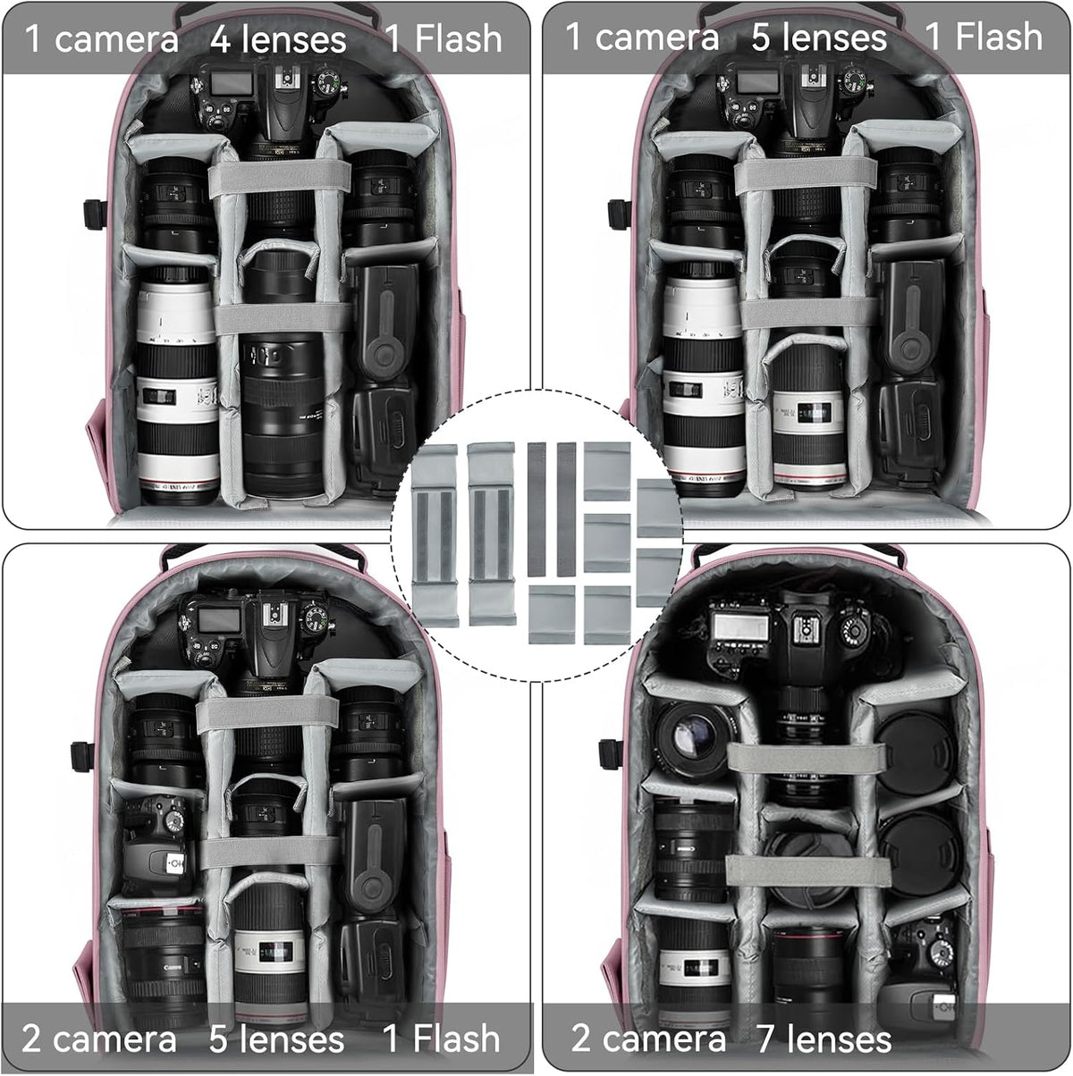 TORIBIO Large Hardshell Camera Backpack DSLR/SLR/Mirrorless Photography Bag