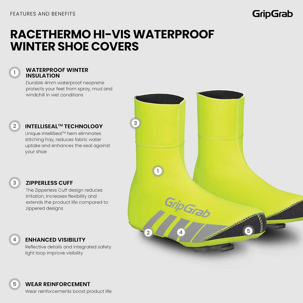 GripGrab RaceThermo Neoprene Winter Cycling Overshoes – Shoe Covers