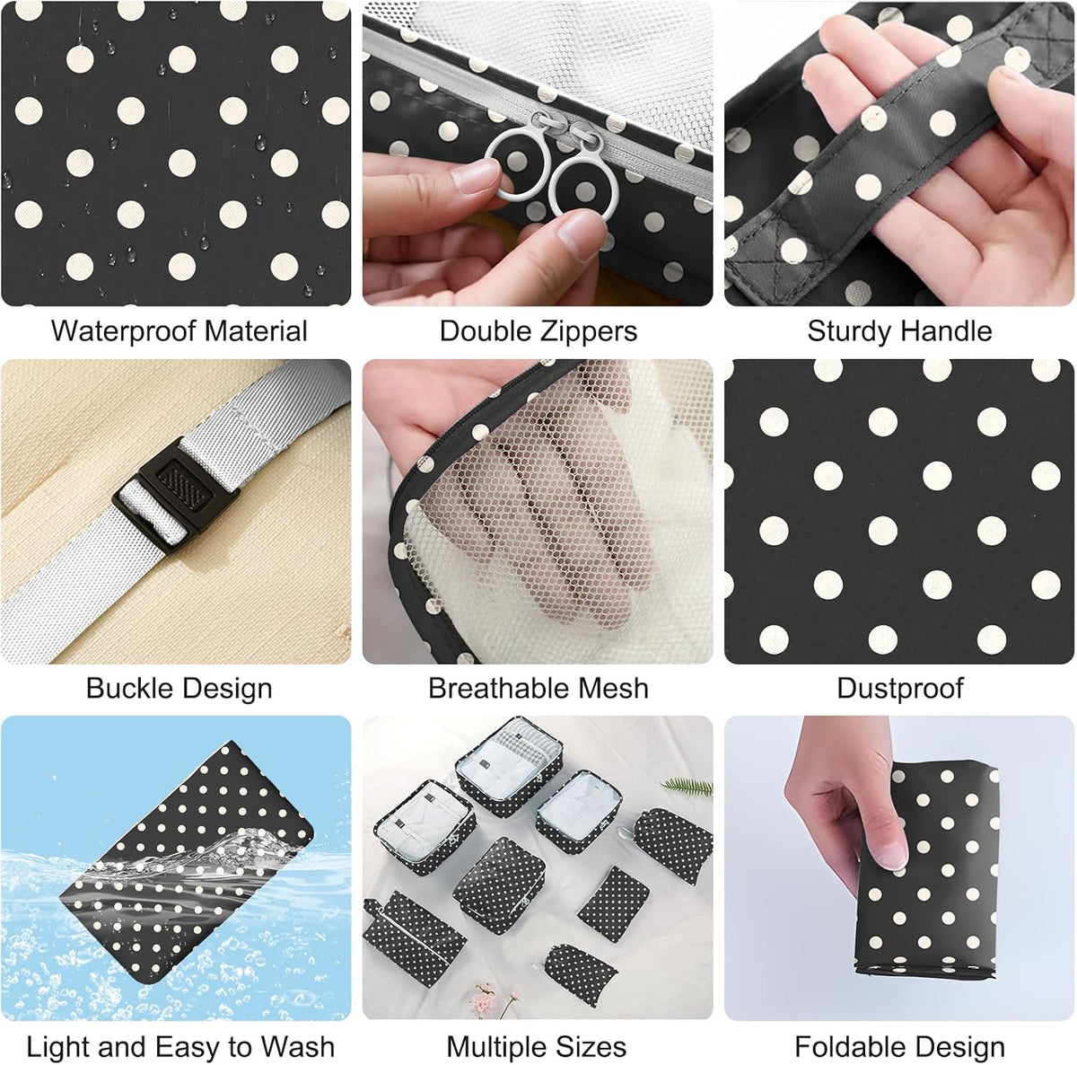Packing Cubes for Travel 10 Set Luggage Organizer Bags