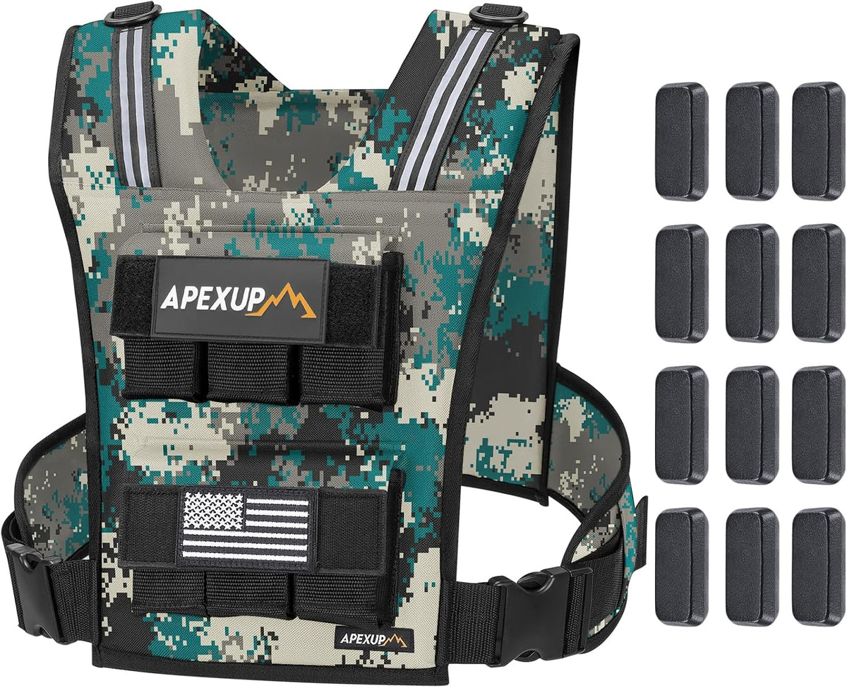APEXUP Weighted Vest Men, Adjustable Weight Vest for Running