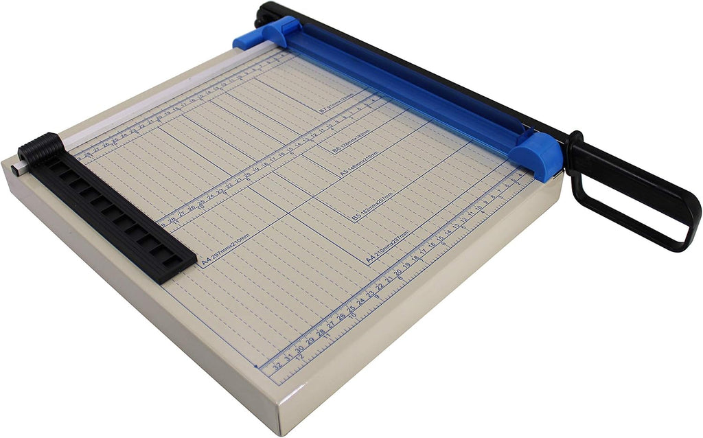 TEXALAN(R) Paper Cutter Guillotine 12" A4 Multi-Purpose Trimmer for Metal Sheet, Leather, Plastic Sheet, Non-Woven Fabric, 12 Sheets 80-Gram Paper