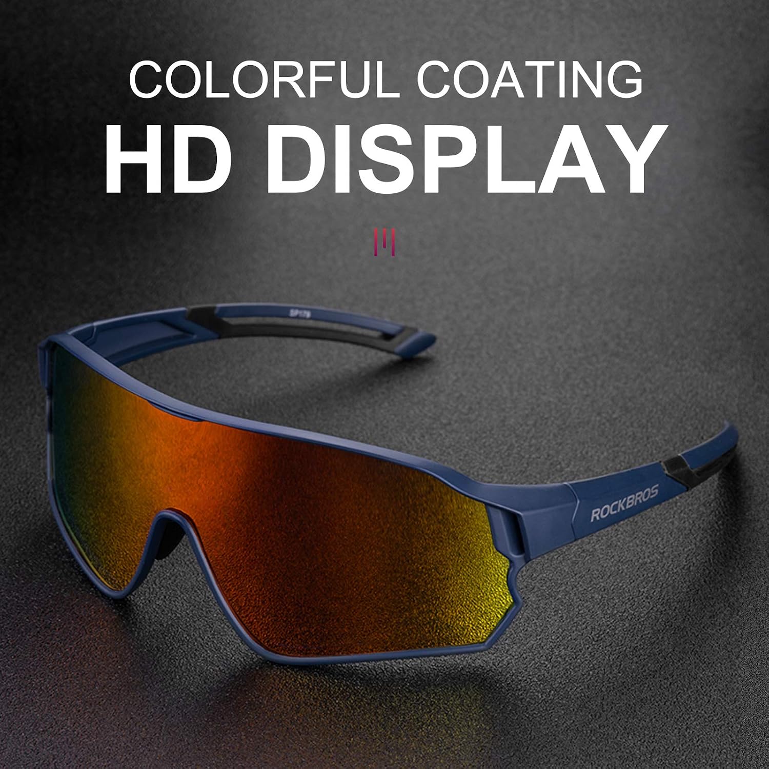 ROCKBROS Polarized Sports Sunglasses Anti-Glare HD Cycling Sun Glasses