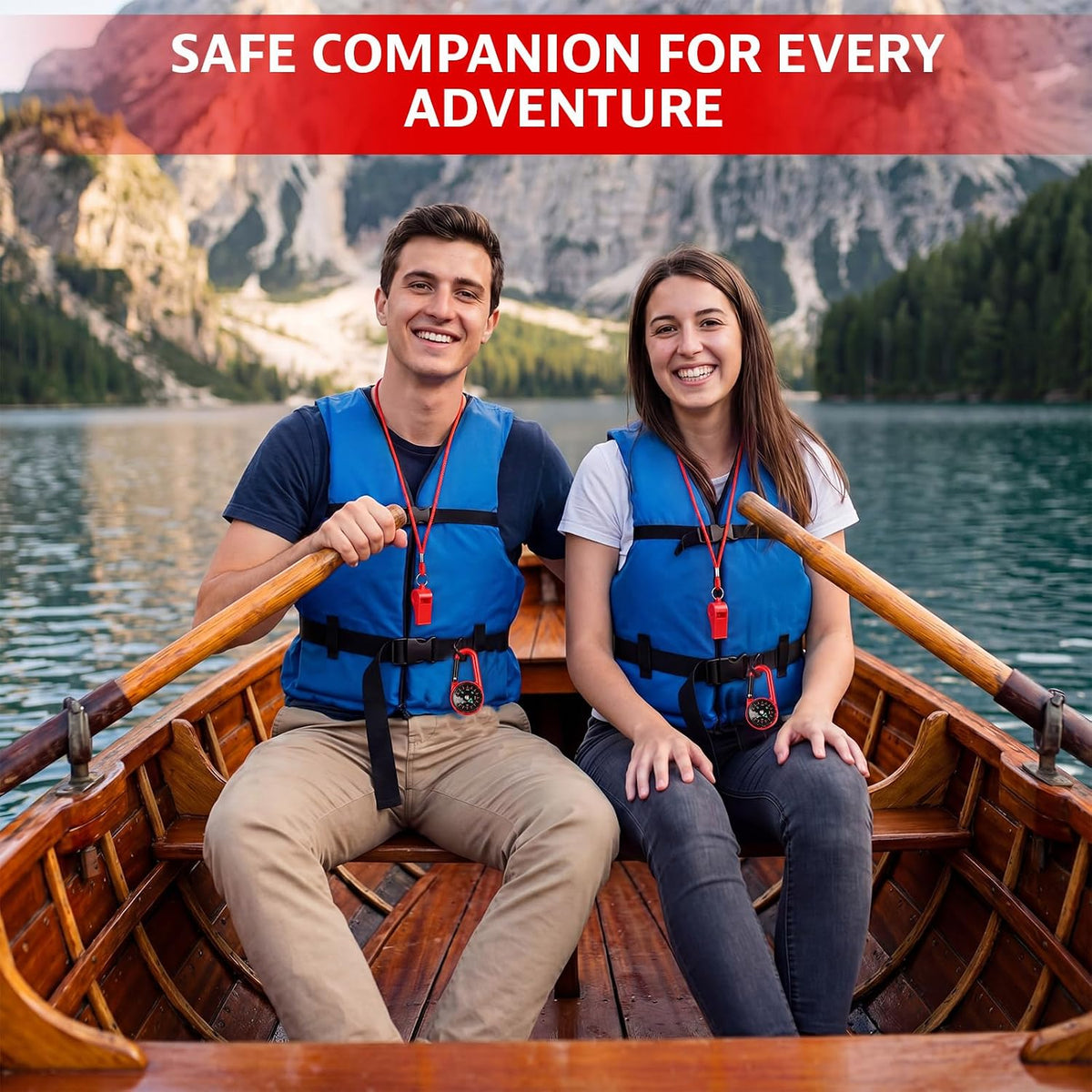 Honoson Emergency Whistle Compass Set