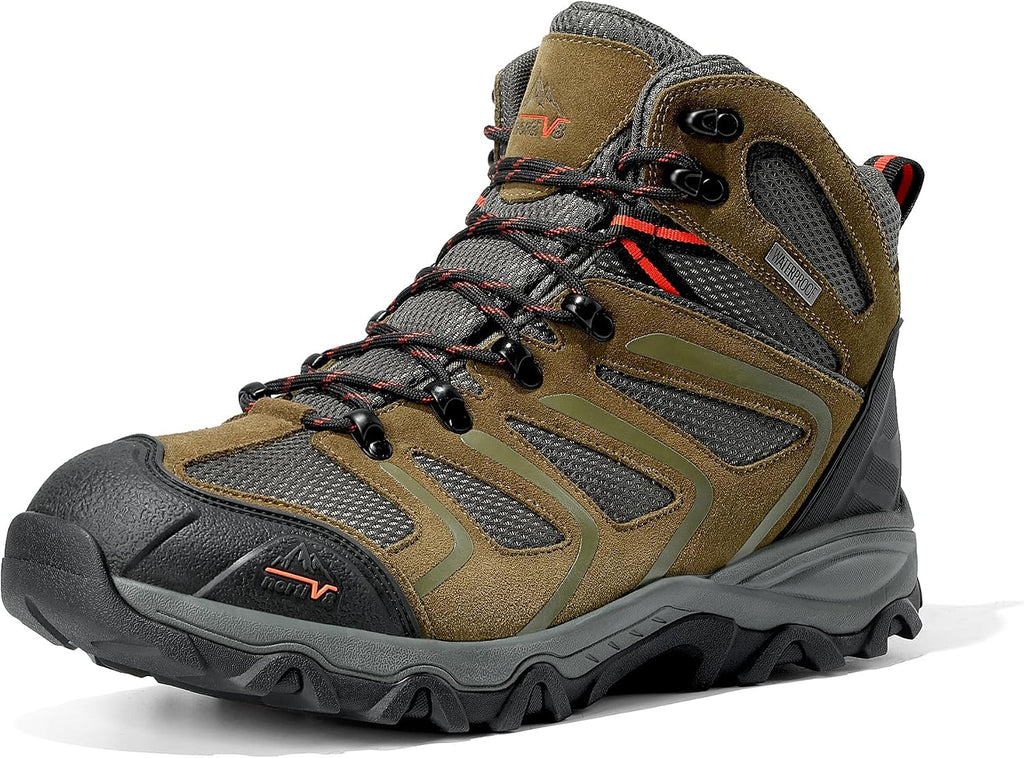 NORTIV 8 Men's Ankle High Waterproof Hiking Boots