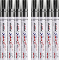 Overseas 8 Black Paint Pens Permanent Markers, Oil Based Paint Markers