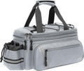 MOSISO Bike Rack Bag with Rain Cover, Bike Trunk Cooler Handag,Gray