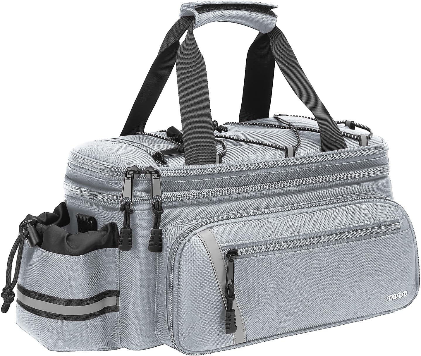 MOSISO Bike Rack Bag with Rain Cover, Bike Trunk Cooler Handag,Gray