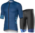 INBIKE Men's Cycling Jersey Set Quick-Dry Bike Shirts with Padded Shorts