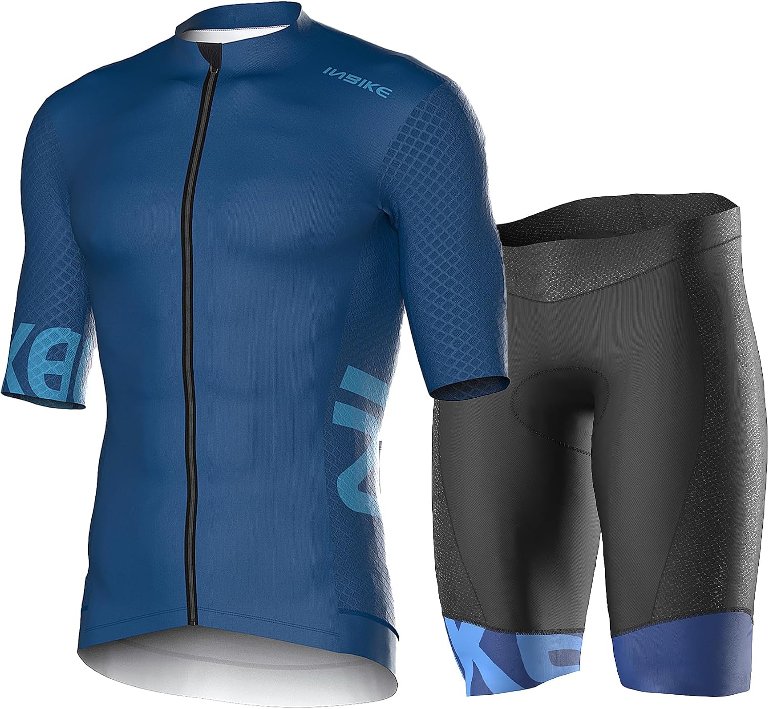 INBIKE Men's Cycling Jersey Set Quick-Dry Bike Shirts with Padded Shorts