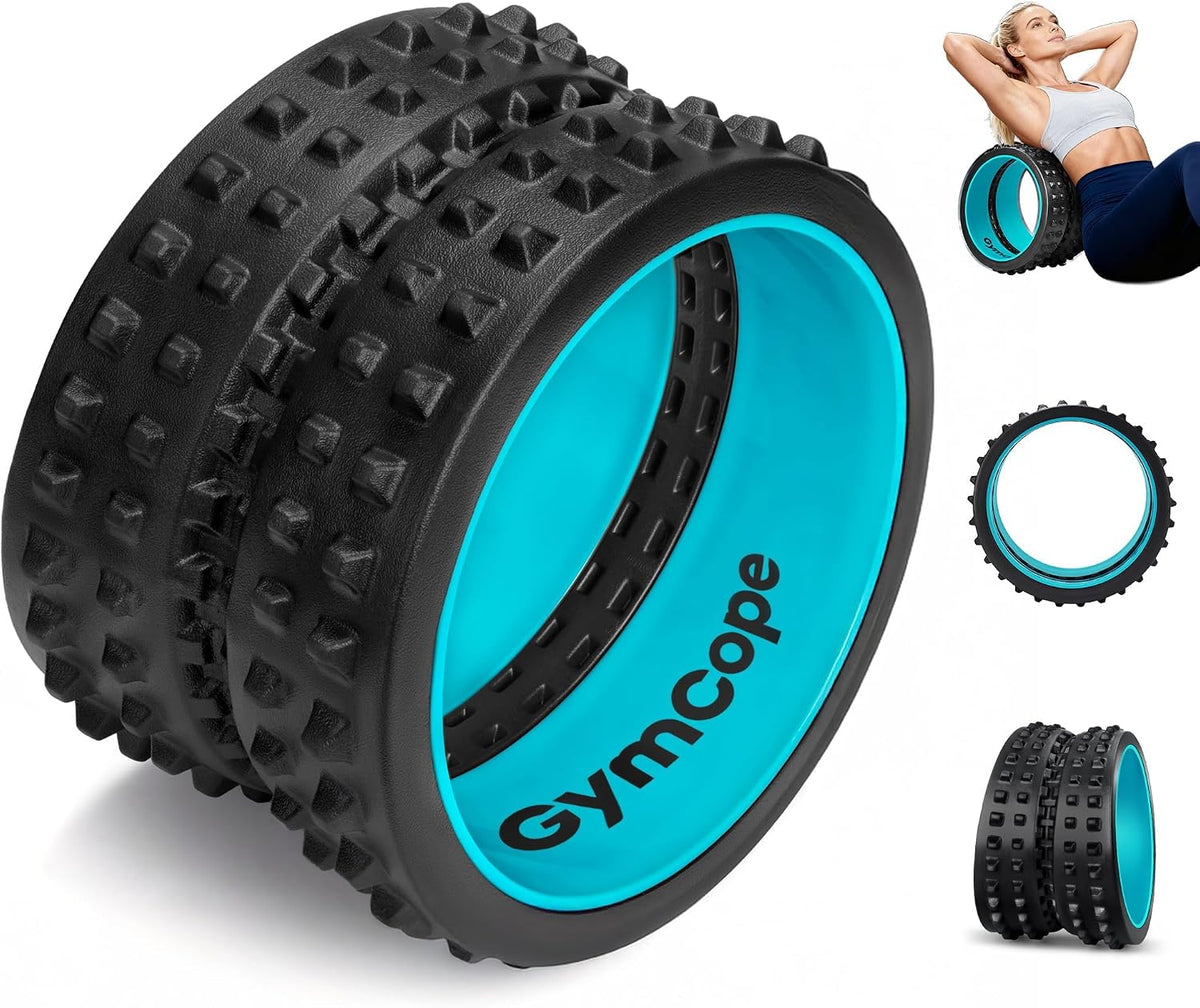 GymCope 10in Back Roller, Foam Roller for Exercise, Spine-Safe Groove