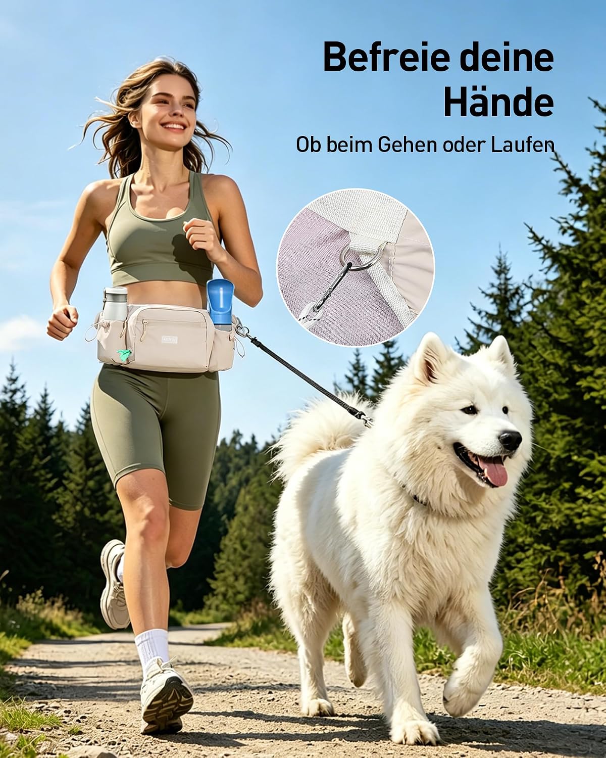 AGPTEK Dog Treat Pouch,Dog Walking Bag