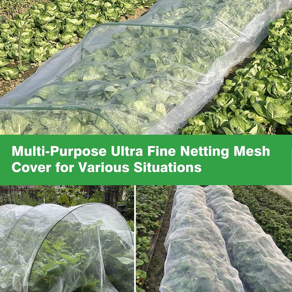 Garden Netting 10x20ft - Ultra Fine Insect Netting for Plants Trees