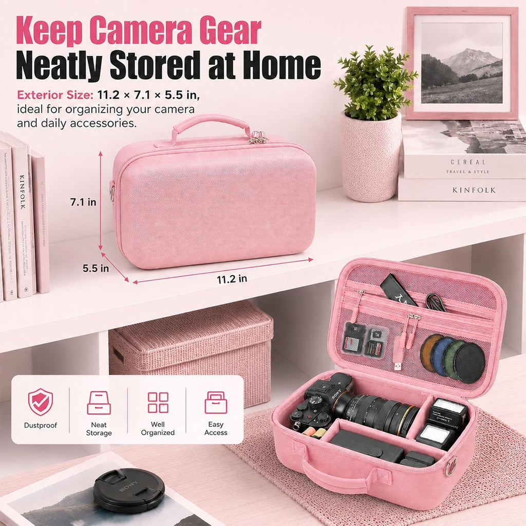 Camera Case for Canon EOS Rebel T7/R50/R100/for Sony a7iv/Mirrorless