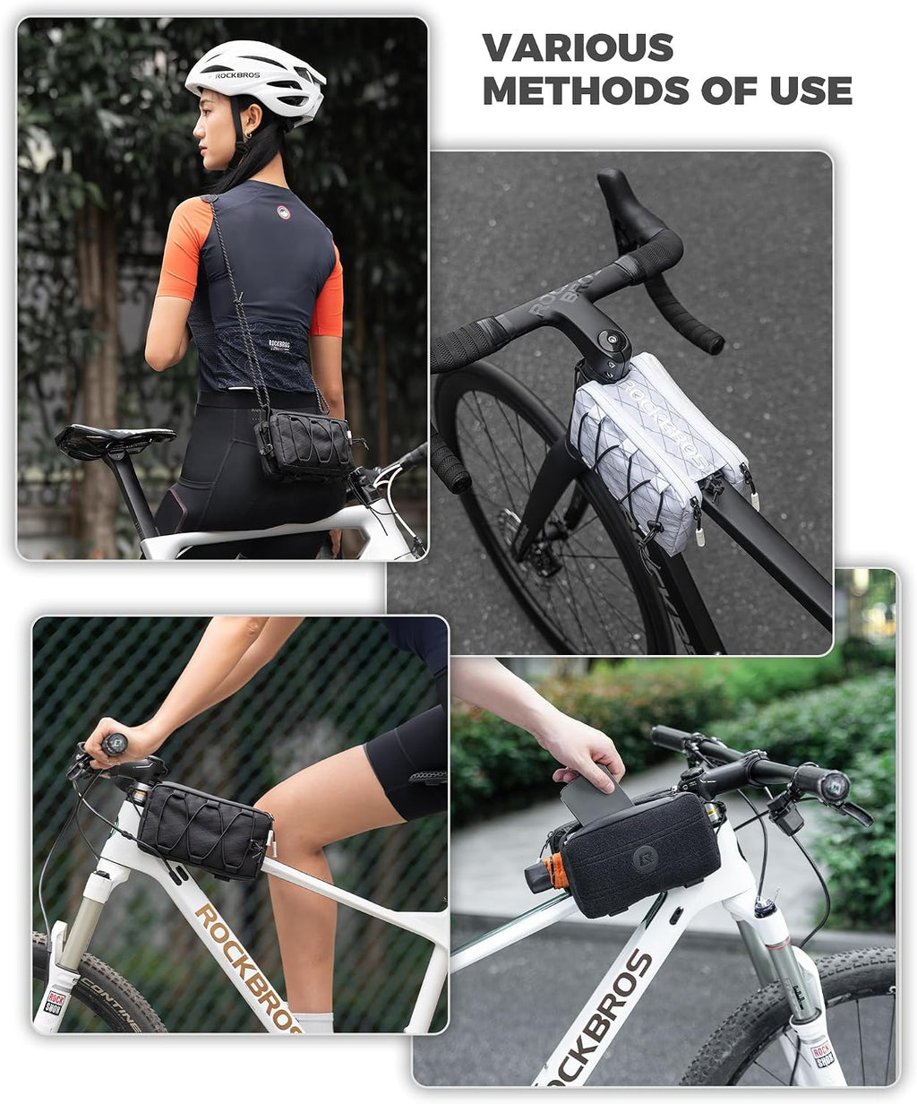 ROCKBROS Bike Bag 1L Dual-Purpose Top Tube Cycling Bag