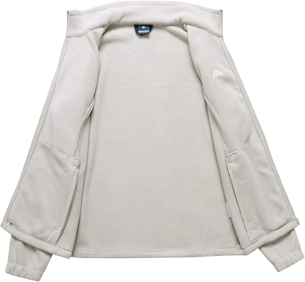 GIMECEN Women's Full Zip Soft Polar Fleece Jacket Outdoor Recreation Coat
