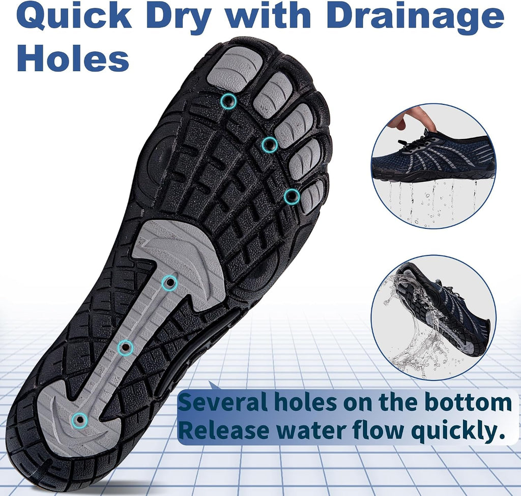 Water Shoes for Women Men, Barefoot Quick Dry Pool Shoes for Outdoor