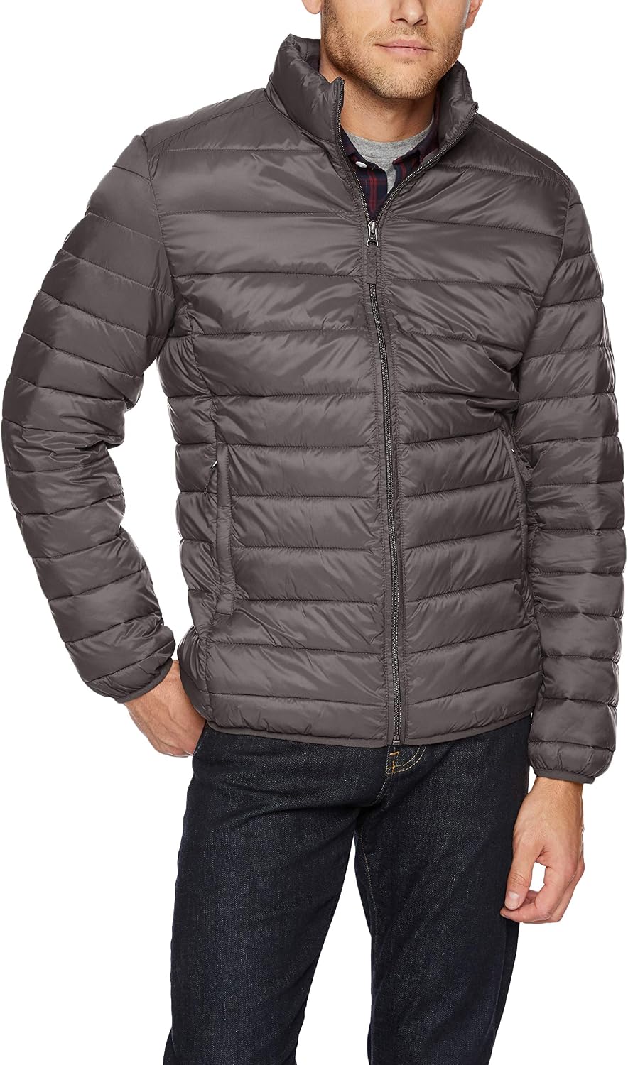 Amazon Essentials Men's Packable Lightweight Water-Resistant Puffer Jacket (Available in Big & Tall)