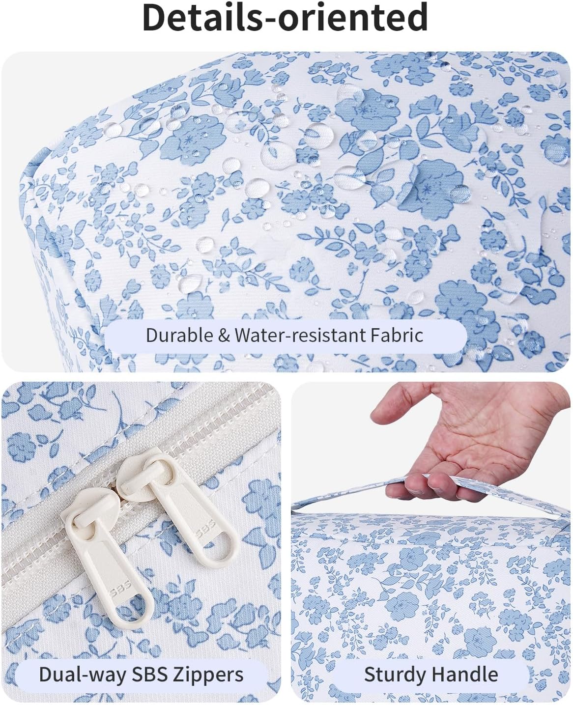 Narwey Hanging Travel Toiletry Bag for Women, Large Makeup Cosmetic Bag