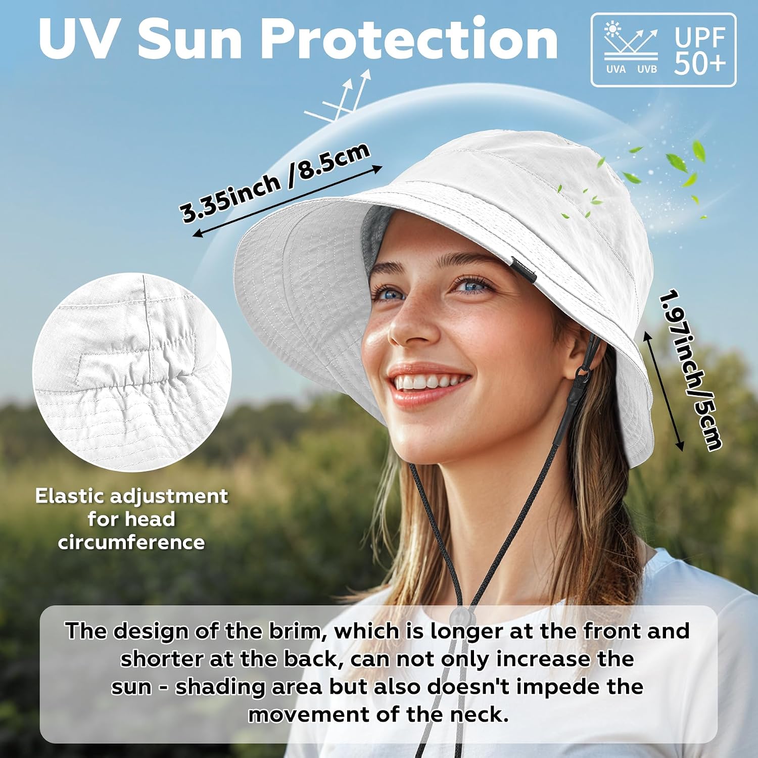 Sukeen Lightweight Bucket Hat for Women Quick-Dry Hiking Hat Packable Foldable UV Sun Hat for Outdoor Activities
