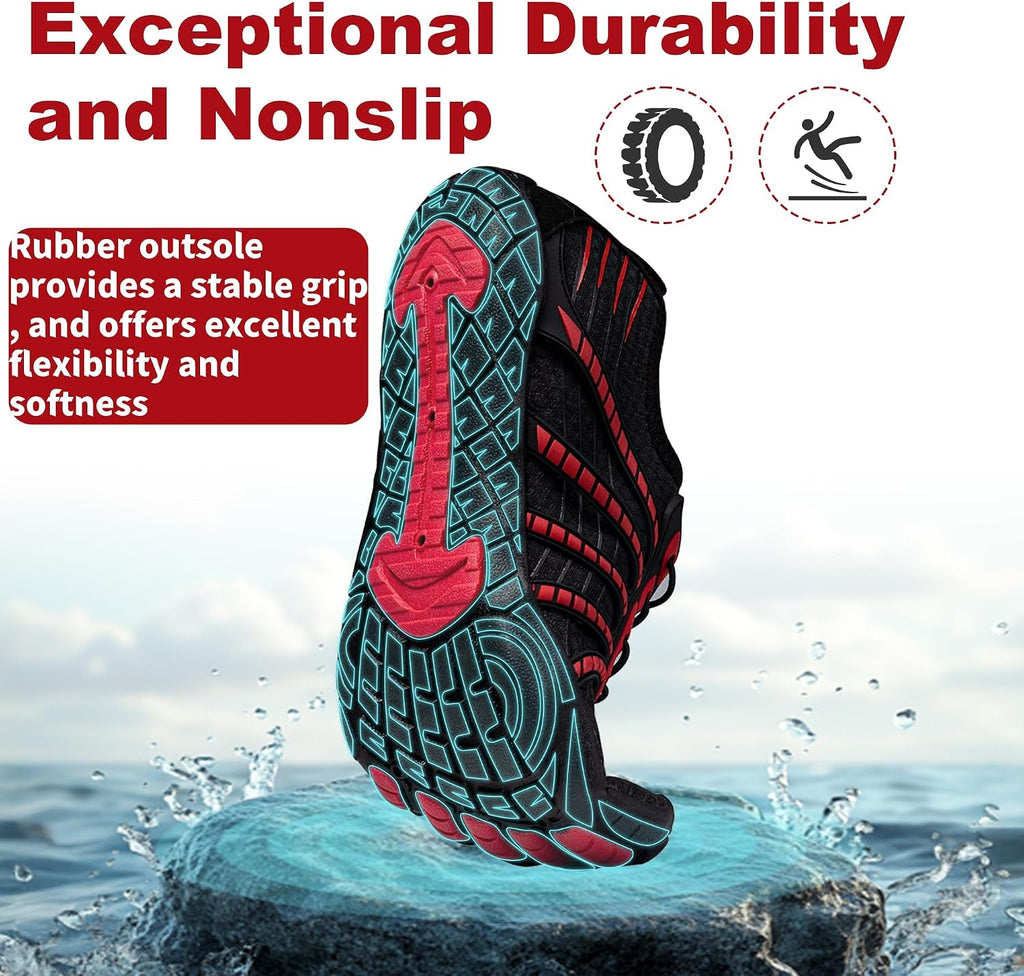 Water Shoes for Women Men, Barefoot Quick Dry Pool Shoes for Outdoor