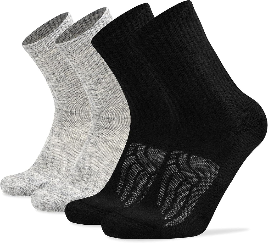 Socks Daze Crew Warm Merino Wool Blend Cushioned Hiking Socks for Men Women