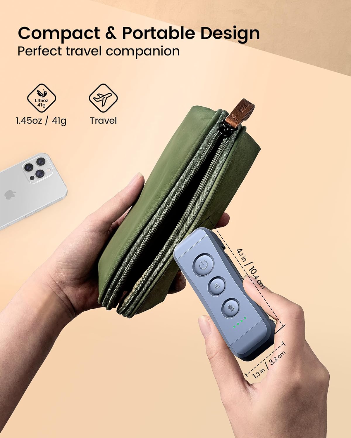 Glocusent USB Rechargeable Book Light, Portable Clip-on LED Reading Light