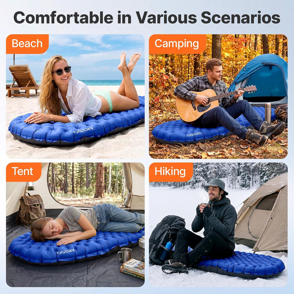 OGERY Sleeping Pad for Camping, R-Value 9.0 Insulated Sleeping Pad