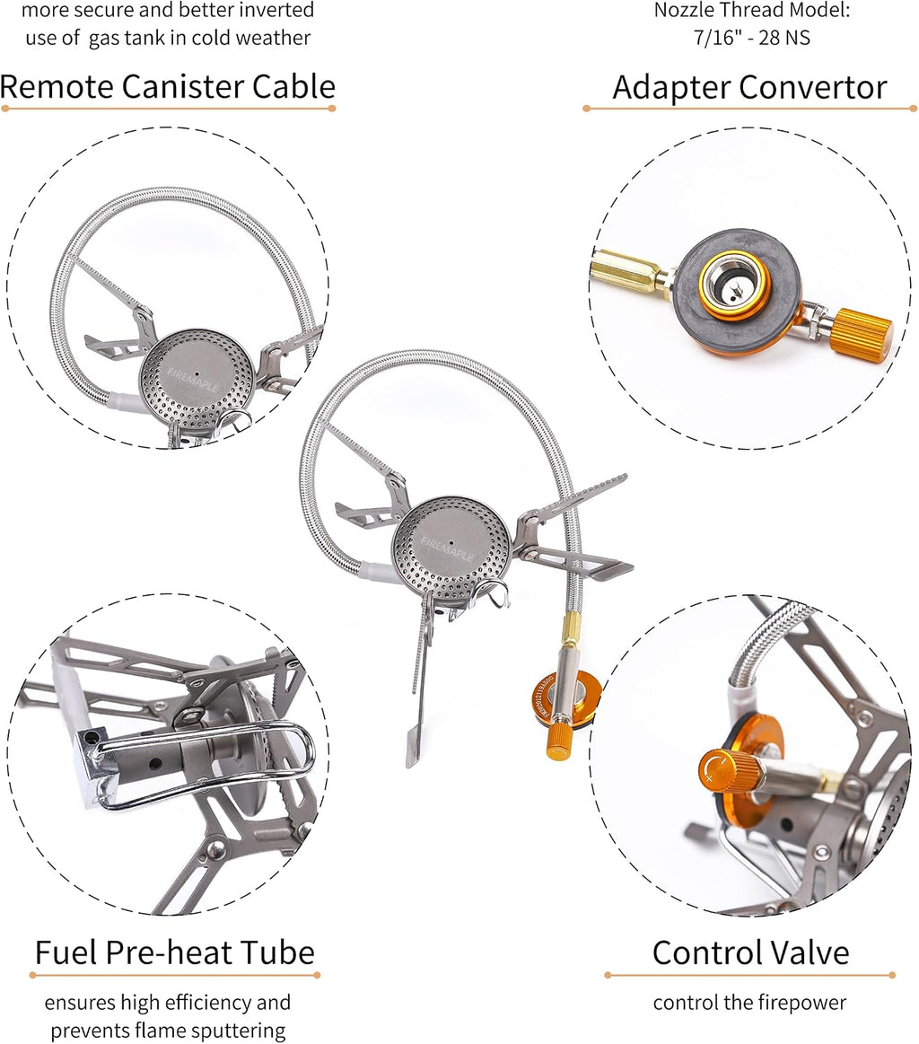 Fire-Maple Blade 2 Portable Camping and Backpacking Stove with Preheat Tube