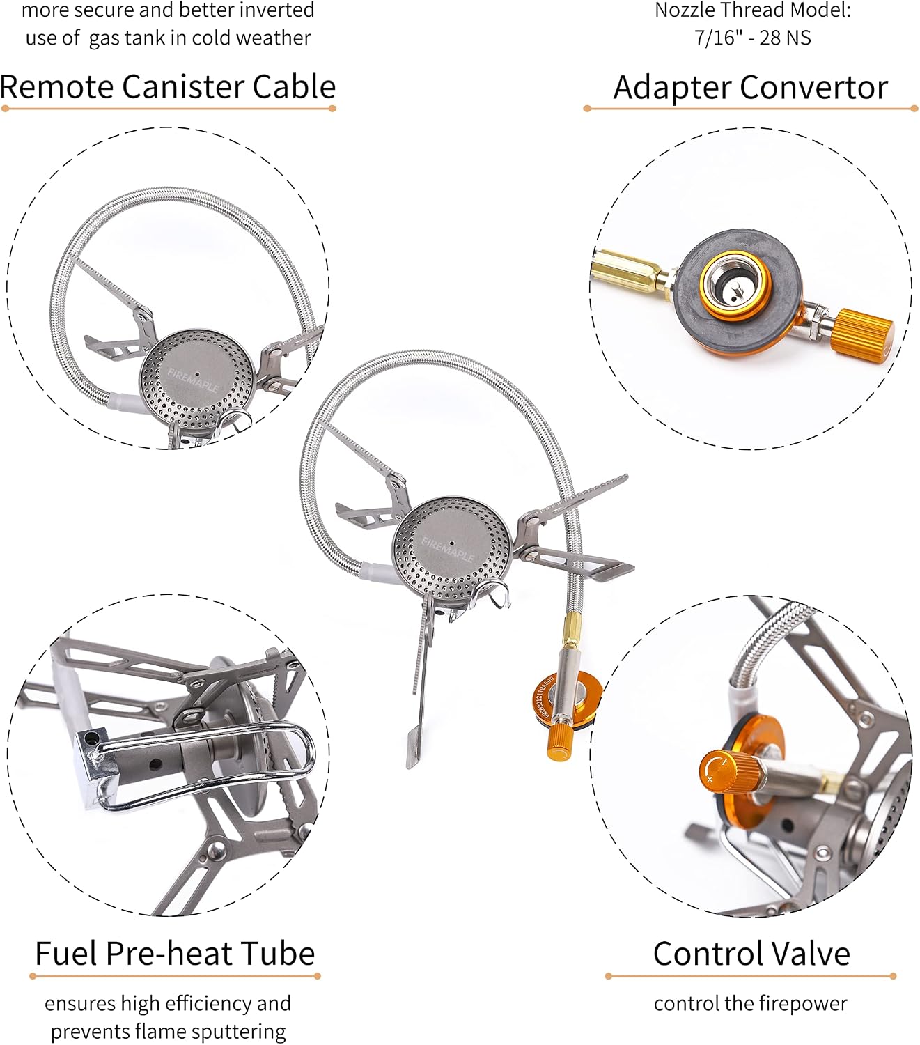 Fire-Maple Blade 2 Portable Camping and Backpacking Stove with Preheat Tube