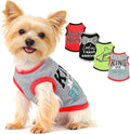 4 Pieces Puppy Clothes Boy Summer Dog Shirts for Small Dogs Chihuahua Yorkie Clothes Soft Cute Pattern Pet Cat Clothing Pink Grey Red Green XXS~M (X-Small)
